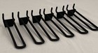  6 Pack  4 5 Inch Black Plastic Peg Loop Hooks For Pegboard   Slatwall