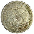 1876-cc Seated Liberty Quarter  Nice Original No Problem Vf Carson Priced Right 