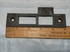 Antique Large Brass Bronze 5    Mortise Door Strike Plate Keeper Catch