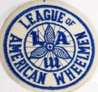 Vintage Law Patch League Of American Wheelmen Felt Embroidered Cycling