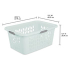 Sterilite 2 Bushel Laundry Basket 4 Comfort Grip Handles Mint  6 Pack