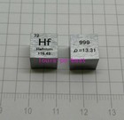 1 Piece 99 9  Purity Pure Hafnium Hf 10mm Cube Carved Element Periodic Table