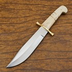 Rody Stan Hand Made D2 Steel Full Tang Bowie Hunting Knife - Camel Bone- As-9570