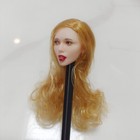 1 6 Female Gold Hair Girl Head Sculpt Carved Model For 12 action Figure Body