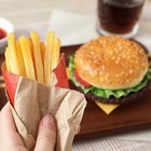 Fake Hamburger   Fries Display - Realistic Faux Food Props For Decoration