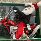 Dan Dee Santa Motorcycle Animated Lite Up Musical Born To Be Wild Christmas 1996