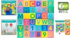 Vibrant Kids Alphabet   Numbers Foam Play Mat  12 x12  For Safe Play Areas