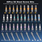 42 In 1 Magnetic Screwdriver Set Precision Ratchet T Handle Diy Repair Tool Kit