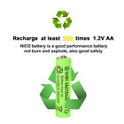 Lot 1 2v Aaa Ni-mh Rechargeable Batteries 700mah   Aa Aaa Battery Charger 8-slot