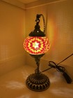 Turkish Moroccan Colorful Glass Mosaic Tiffany Table Desk Lamp Light Large Globe