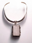 Vintage Taxco Sterling Silver 925 Quartz Choker Necklace
