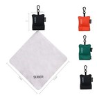 Eyeglass Cleaning Microfiber Cloth With Neoprene Pouch   7 X 7 Inch Glasses Clea