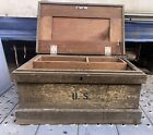 Military Tool Chest Us Army  Wooden Tool Box Wwi Wwii Antique Military W  Tray