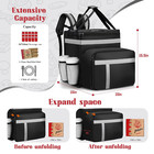 Food Delivery Backpack  Insulated Expandable Food Delivery Bag For Delivery Bike