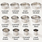 12 Pcs 304 Stainless Steel Biscuit Cutter Set - Round Cookie Cutters For Baking
