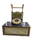 1970 s Vintage Deco-tel French Style Rotary Dial Telephone Faux Green Onyx