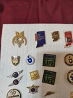 Large Lot Of Vintage To Modern Lapel Pins  
