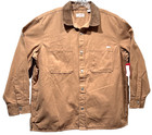 Levi Strauss Utility Shirt Jacket Canvas Snap Up Signature Collection Tan Xl Nwt