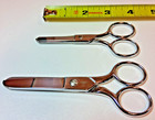2 Pair Gingher Scissors 5 Inch And 4  Rounded Pocket Shears Italy Blunt Tip