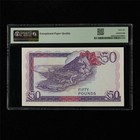 1986 Gibraltar British Administration 50 Pounds Pick 24 Pmg 66 Epq Gem Unc