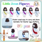 50 Pcs Little Jesus Figures Mini Rubber Jesus Toys Jesus Love You For Easter