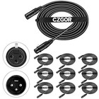 Dmx Cable 10 Ft  10 Pack Flexible 3 Pin Signal Xlr Male To Female Dmx Cable Wire