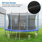12ft Trampoline For Kids And Adults With Safety Enclosure Net And Ladder Outdoor