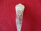  6  International Usn-anchor Silverplate Bouillon Soup Spoons  Kings    23
