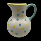 Royal Doulton Mardi Gras Polka Dot Pitcher Vintage Collectible Cottagecore Mcm