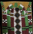Very Large Vintage Beaded Plains Tab Bag