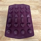 New Tupperware Silicone Baking   Rectangular Candy Form Mold Purple 7143a-1 