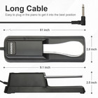 Universal Keyboard Sustain Pedal With Polarity Switch For Digital Piano   Midi 