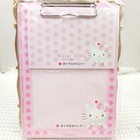 Sanrio Hello Kitty Nurse Memo Notepad   Clipboard Pink Set Vintage Japan2002rare