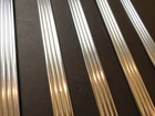 1949 Railroad Car Interior Stainless Fluted Wall   Door Trim