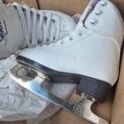 Jackson Ultima Soft Skate White Figure Skates Fleece Gs181 Fl Youth Girls Sz 11m