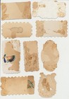Lot Of  10   1880s Victorian Embossed Die-cut Love   Friendship Scrap Cards