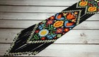 Huichol Indian Beaded Flower Necklace   Earrings Handmade Mexican Folk Art Boho