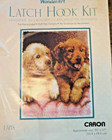 Vtg New Latch Hook Kit     labs    Puppy puppies Dogs  Wonder Art Caron Rug Nos