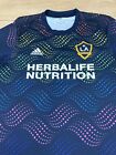 Adidas Mls La Galaxy    19 Pride Jersey    soccer For All    Size Large Blue