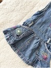 Vintage 2000 s Strawberry Shortcake Denim Overalls 2t Dress Baby Girl Y2k