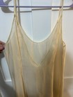 Vintage 1920s 1930s Sheer Nylon Full Slip