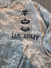 Military Army Combat Uniform Field Jacket Coat Digital Camo Size Medium long