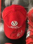 Michael Schumacher Hand Signed Ferrari Sponsor Cap In A Deluxe 3d Frame With Coa