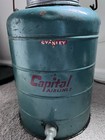 Vintage Capital Airlines Collectible Green Stanley Thermos Jug With Lid   Handle