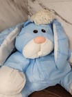    vintage     fisher Price Puffalump Bunny Rabbit Blue Plush Toy     no Dress-nice   