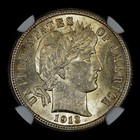 1913 Barber Dime     Ngc Ms-61     10c Silver Coin Uncirculated Unc 011    trusted   