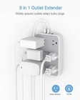 Usb Wall Charger Outlet Extender Surge Protector 6 Ac Outlets With 3 Usb Ports