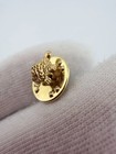 Tiny 3d Gold Tone Turtle Lapel Pin - Approximately 1 4 