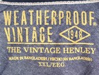 2xl Weatherproof Vintage The Vintage Henley Gray Long Sleeve Soft   Comfortable