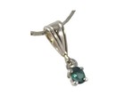 Antique 19thc Alexandrite   Sterling Silver Pendant Natural Color-change Genuine